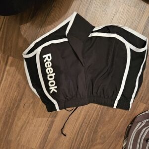 Reebok Black and White Athletic Shorts
